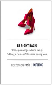 Nordstrom Rack Site Failure