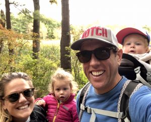 Picture of a family hiking