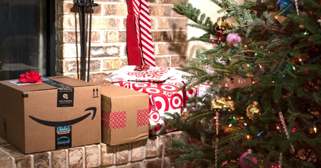 Picture of Christmas tree with gifts for Gen Z online shopping during BFCM/Cyber 5