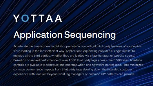 YOTTAA Application Sequencing