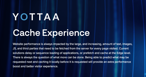 cache experience datasheet