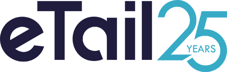 etail logo 25 years