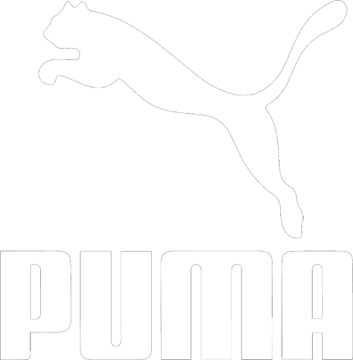 puma logo white symbol with name clothes design icon abstract football illustration with black background free vector.png