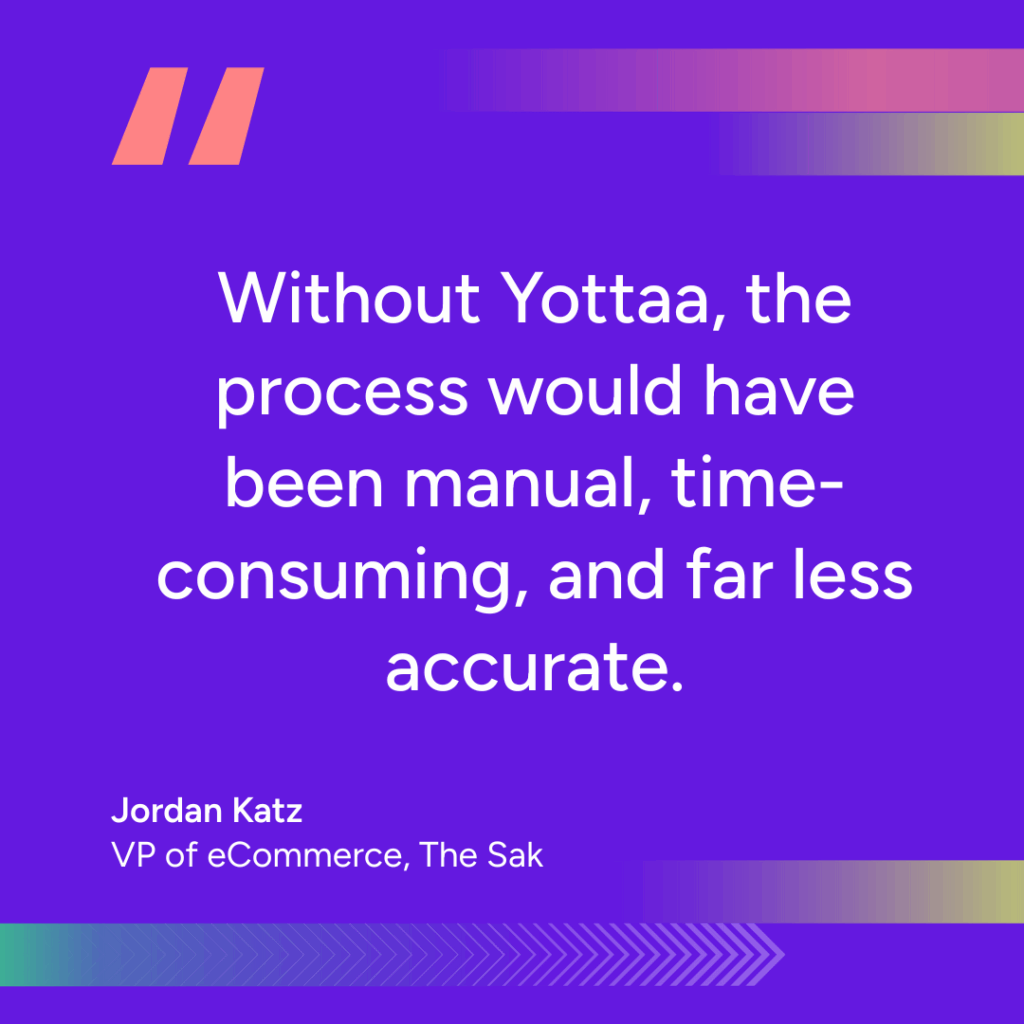 Without Yottaa, the process would have been manual, time-consuming, and far less accurate.