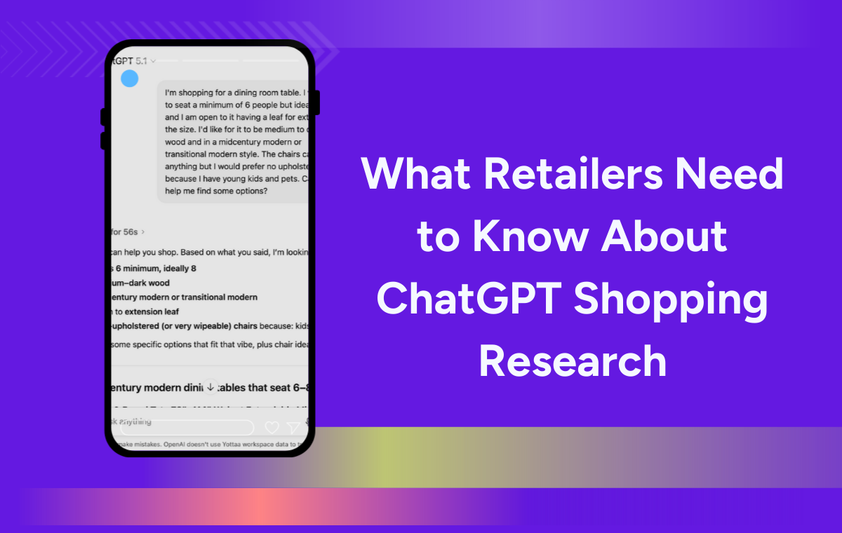 Screenshot of ChatGPT Shopping Research feature on a smartphone