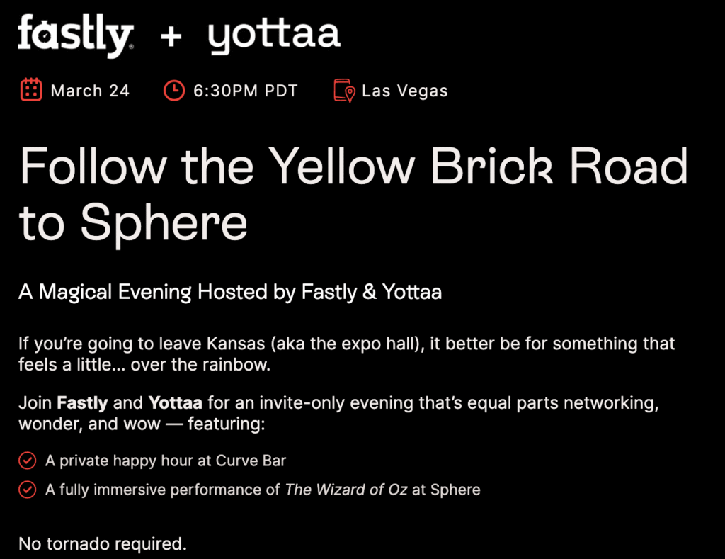Join Yottaa and Fastly for networking at Sphere